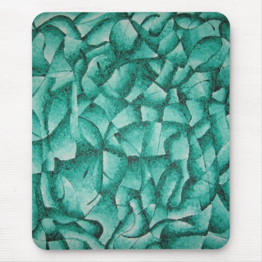 Tapis de souris abstrait vert (Devant)