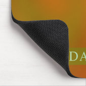 Tapis de souris abstrait vert et orange tendance (Coin)