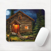 Tapis De Souris Abstrait Wilderness Little Cabine (Avec souris)
