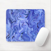 Tapis De Souris Abstraite de soie bleue (Avec souris)