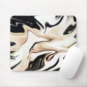 Tapis De Souris Abstraite élégante couleur rétro fluide numérique (Avec souris)