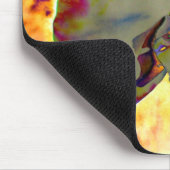 Tapis De Souris Abstraite peinture d'orchidée tropicale fleurie (Coin)