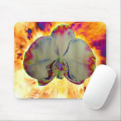 Tapis De Souris Abstraite peinture d'orchidée tropicale fleurie (Avec souris)