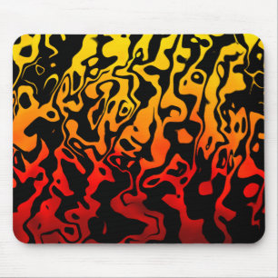 Tapis De Souris Abstraite spirale de lave