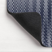 Tapis De Souris Abstraites bandes géométriques en noir et blanc, T (Coin)