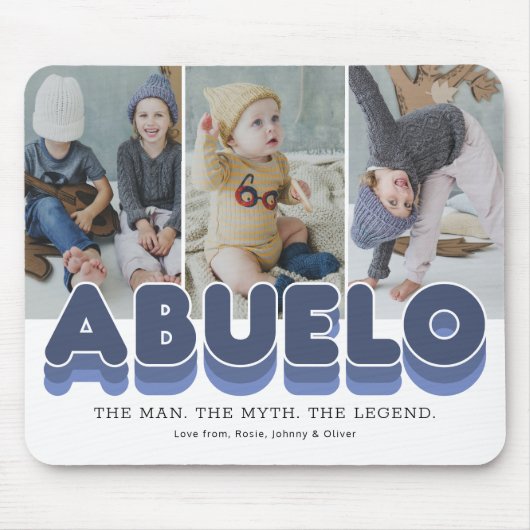 Tapis De Souris Abuelo Man Myth Legend 3 Photo Souris (Devant)