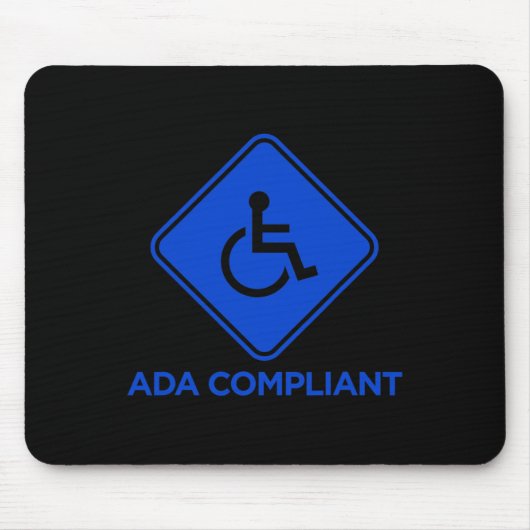 Tapis De Souris Ac Conformité ADA Accessibilité Désactivée Conform (Devant)