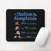Tapis De Souris Acceptation de l'autisme (Avec souris)
