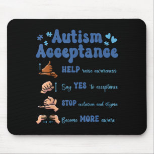 Tapis De Souris Acceptation de l'autisme