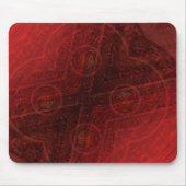 Tapis De Souris Acceptation | Médaillons de méditation rouge (Devant)