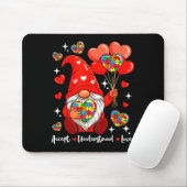 Tapis De Souris Accepter Comprendre La Saint-Valentin Cœurs Gnome (Avec souris)