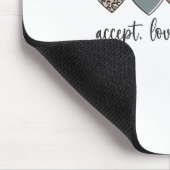 Tapis De Souris Accepter l'amour comprendre la Sensibilisation sur (Coin)