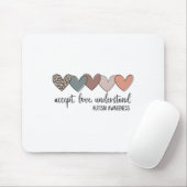 Tapis De Souris Accepter l'amour comprendre la Sensibilisation sur (Avec souris)