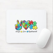 Tapis De Souris Accepter l'amour comprendre la Sensibilisation sur (Avec souris)