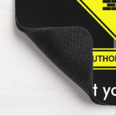 Tapis De Souris Accès non autorisé Mousepad (Coin)