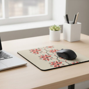 Tapis De Souris Accessoire De Bureau D'Inspiration Folk