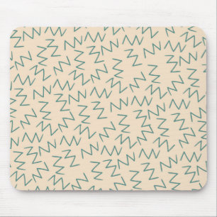 Tapis De Souris Accessoire de bureau stylé Zig Zag beige