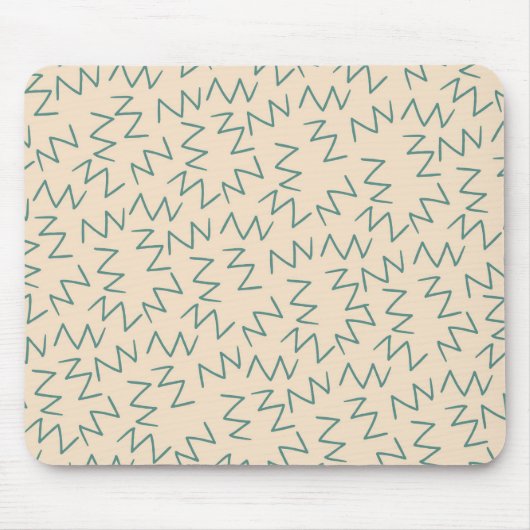 Tapis De Souris Accessoire de bureau stylé Zig Zag beige (Devant)
