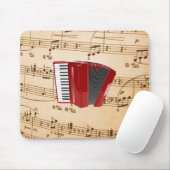 Tapis De Souris Accordion Music, design populaire, (Avec souris)