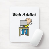 Tapis De Souris Accro du Web (Avec souris)