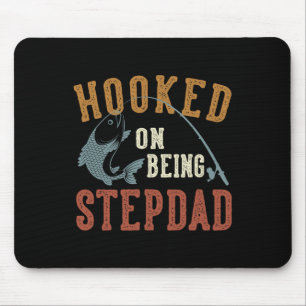 Tapis De Souris Accroché à être Stepdad Fête des pères Pêche Stepd