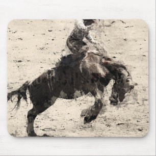 Tapis De Souris Accrocher - Bronco Busting Champ