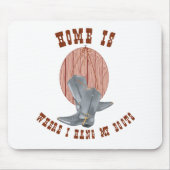 Tapis De Souris Accrocher mes bottes (Devant)