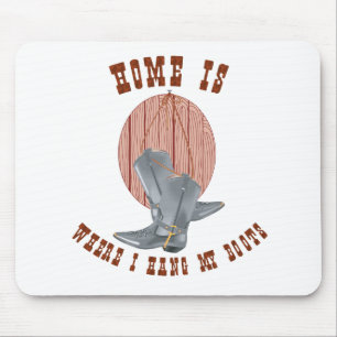 Tapis De Souris Accrochez mes bottes