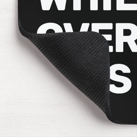 Tapis De Souris Accrochez-vous pendant que je surpense ce noir et (Coin)