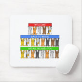 Tapis De Souris Accueil de nouveau au travail, nous tous manqué (Avec souris)
