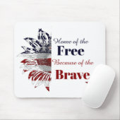 Tapis De Souris Accueil des libres à cause des courageux, (Avec souris)