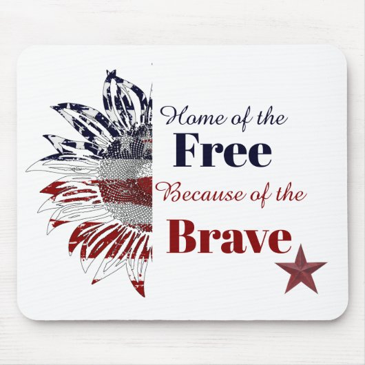 Tapis De Souris Accueil des libres à cause des courageux, (Devant)