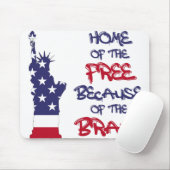 Tapis De Souris Accueil des libres à cause du signe courageux (Avec souris)