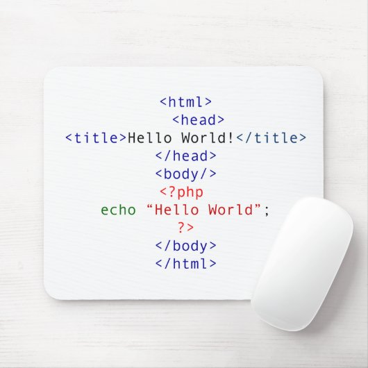 Tapis De Souris Accueil php geek (Avec souris)