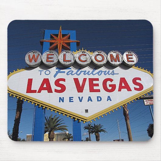 Tapis De Souris Accueillez à Las Vegas fabuleux Mousepad (Devant)
