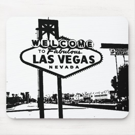 Tapis De Souris Accueillez au graphique de vecteur de Las Vegas (Devant)