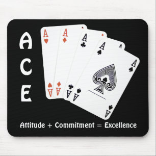 Tapis De Souris ACE Attitude + Engagement = Excellence