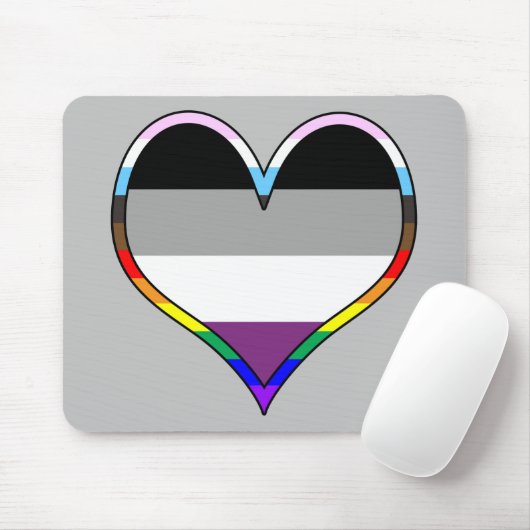 Tapis De Souris Ace Pride Heart Mouse Pad (Avec souris)