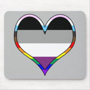 Tapis De Souris Ace Pride Heart Mouse Pad