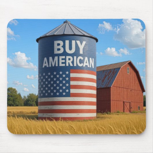 Tapis De Souris Acheter American Sign On a Farm Silo (Devant)