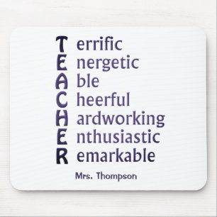 Tapis De Souris Acronyme pour enseignants