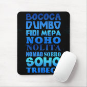Tapis De Souris Acronymes de New York (Avec souris)