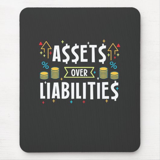 Tapis De Souris Actif comptable sur passif (Devant)