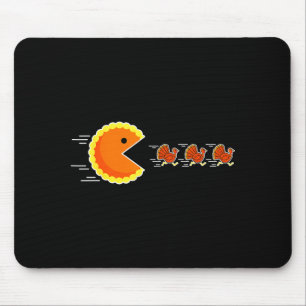 Tapis De Souris Action de grâce Citrouille E Poursuite Dinde Joueu