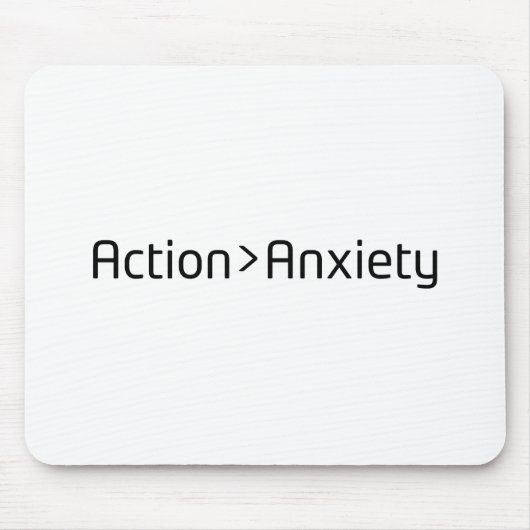Tapis De Souris Action Over Anxiety Minimalist Mouse Pad (Devant)