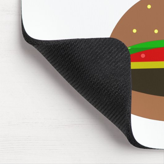 Tapis De Souris "Actionné par des hamburgers"--cadeaux drôles (Coin)