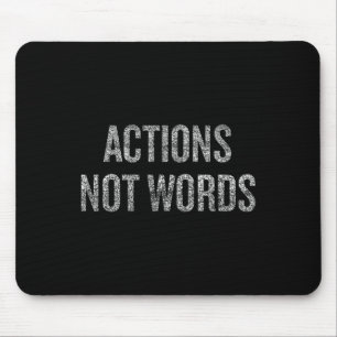 Tapis De Souris Actions Pas Mots Manifestation Résiste Mouvement