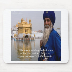 Tapis De Souris Actions sikh/Proverbe karma