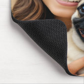 Tapis De Souris Add Pug Photo Personalize Customize (Coin)