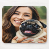 Tapis De Souris Add Pug Photo Personalize Customize (Devant)